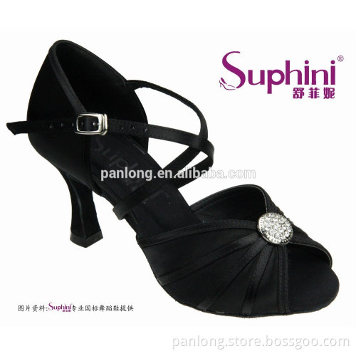 Elegant Women Latin Dance Shoes Open Toe Sexy Wedding Shoes Diamond